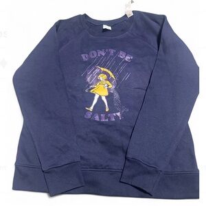 Don't be salty navy sweatshirt #sweaterweather Size M